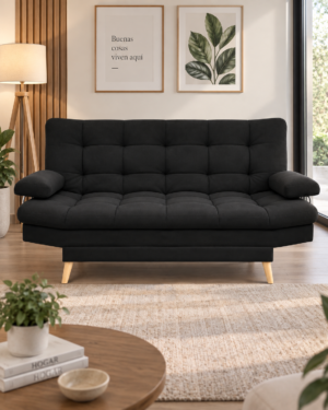Sofá Cama Yumbo |Con Brazos|Pata Madera|180X120