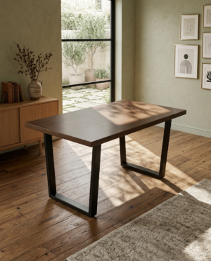 Mesa Comedor Nogal | Colección Slat Muebleo |