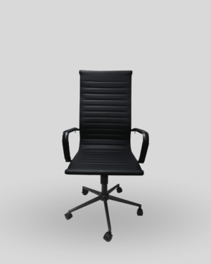 Silla Esterilla Alta Negro Para Oficina