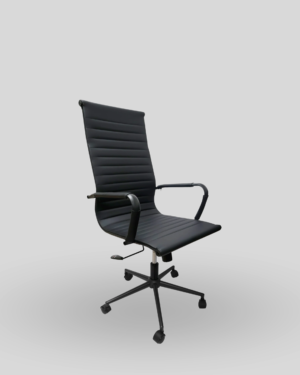 Silla Esterilla Alta Negro Para Oficina