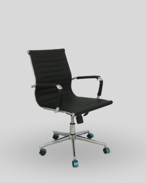Silla Esterilla Baja Negro Para Oficina