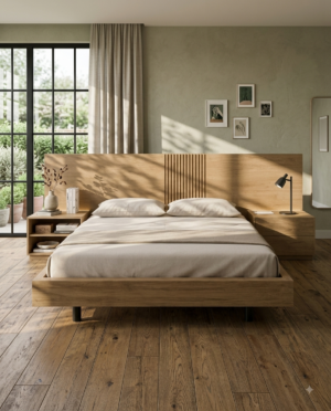 Cama artemisa roble natural