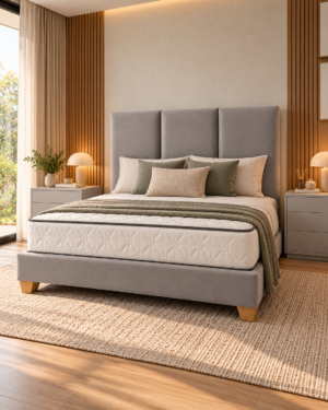 Combo 2 (Base cama • Espaldar • Colchón • 2 Nocheros)